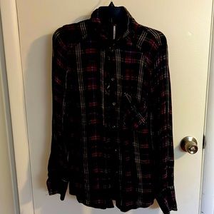 Free People flannel shirt